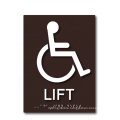 Alumetal Custom Printing Aluminum Elevator Signs Wheelchair Symbol Lift  for Spa Swimming Pools Extrusion Room